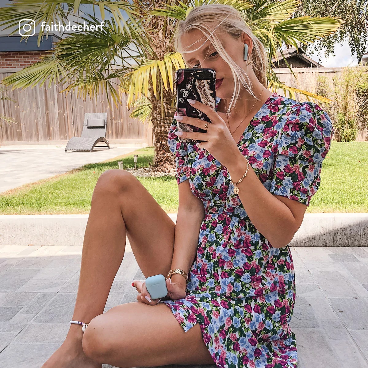 Burga iPhone 14 Plus Fashion Tough Σκληρή Θήκη - Purple Skies