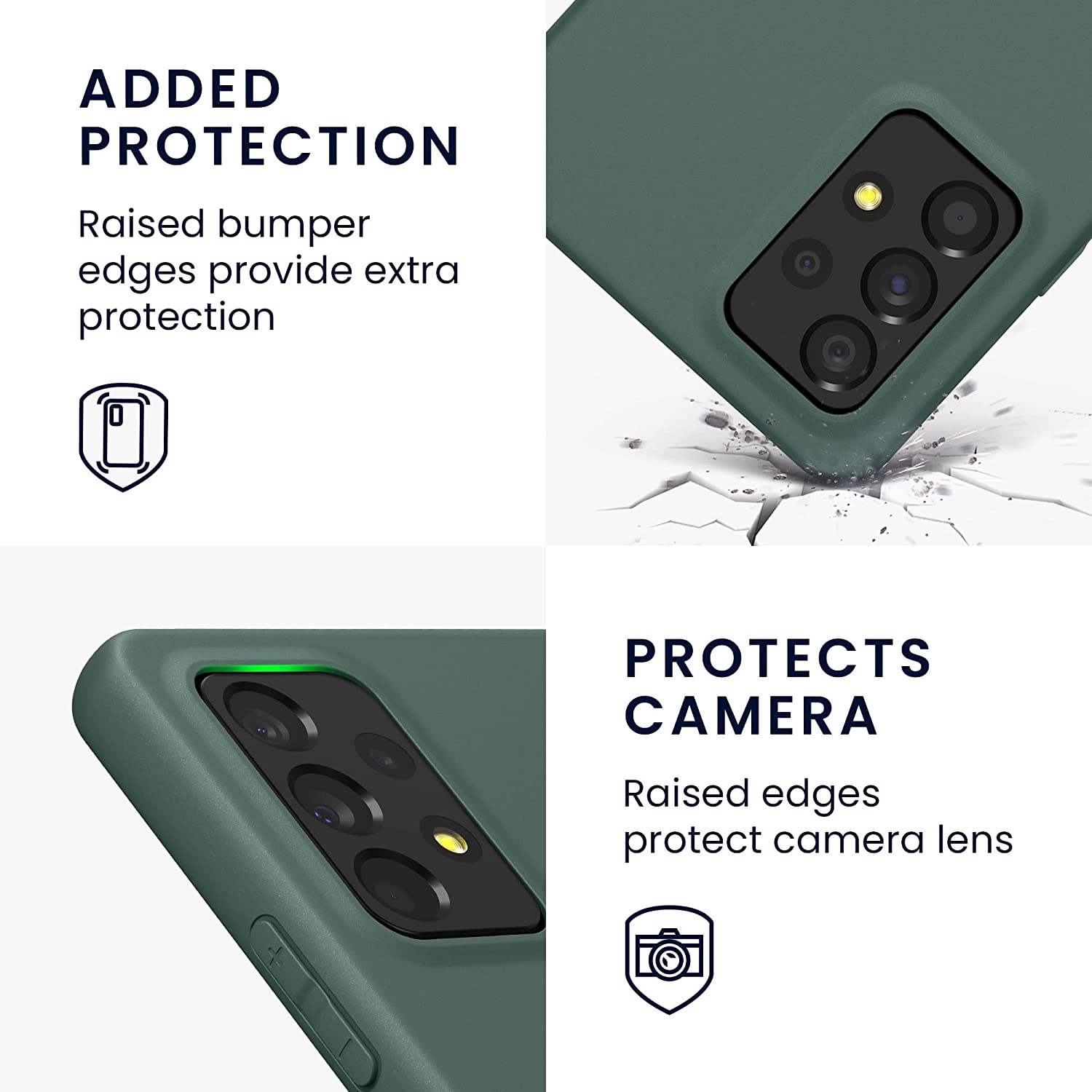 KW Samsung Galaxy A53 5G Θήκη Σιλικόνης TPU - Blue Green - 57808.171