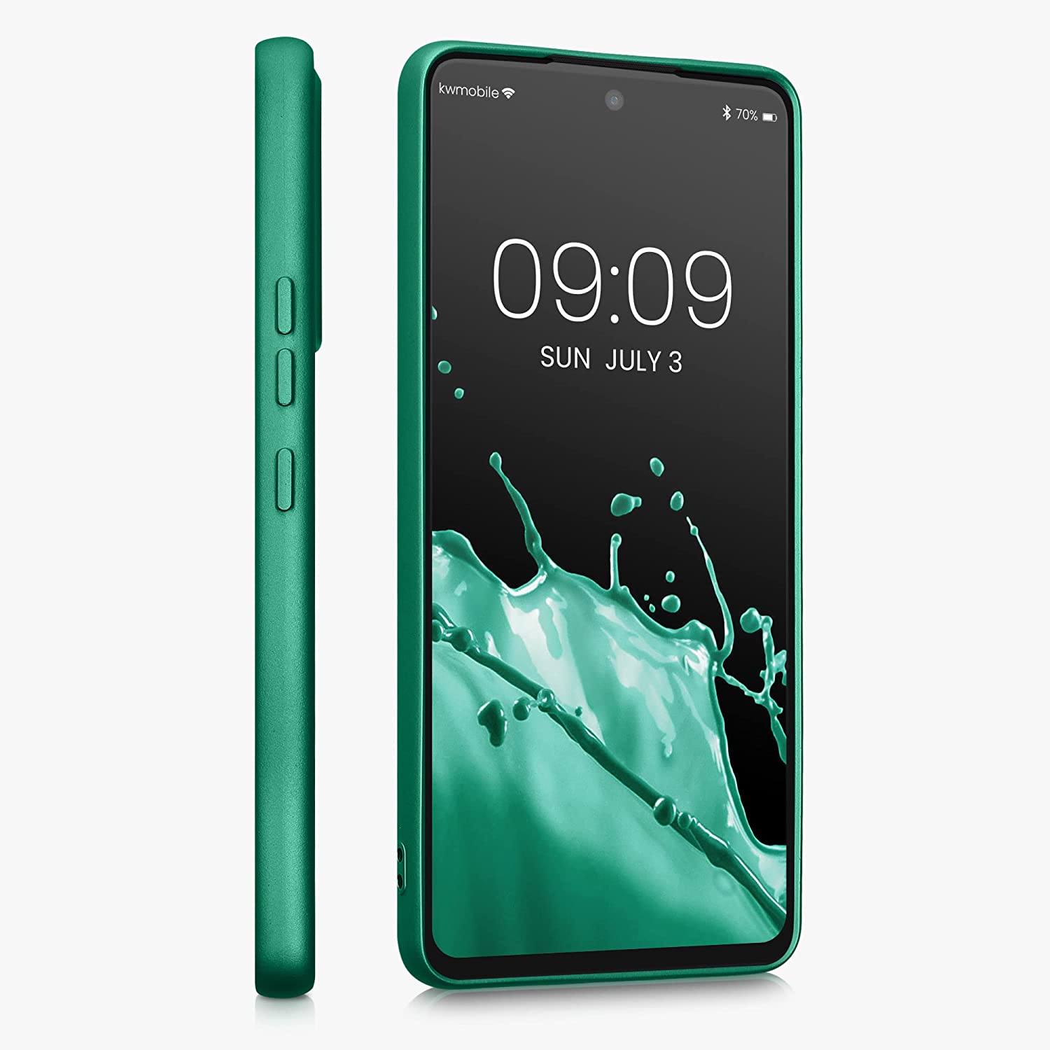 KW Samsung Galaxy A53 5G Θήκη Σιλικόνης TPU - Metallic Dark Green - 57958.170