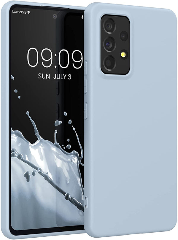 KW Samsung Galaxy A53 5G Θήκη Σιλικόνης TPU - Light Blue Matt - 57808.58