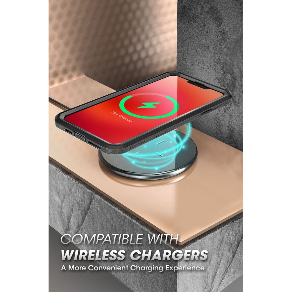 Supcase iPhone 13 Pro Max Unicorn Beetle Pro Σκληρή Θήκη με Προστασία Οθόνης και Stand - Black