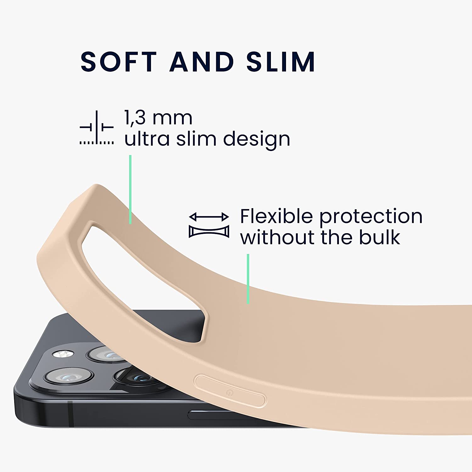 KW iPhone 13 Pro Θήκη Σιλικόνης TPU - Mother of Pearl - 55958.154