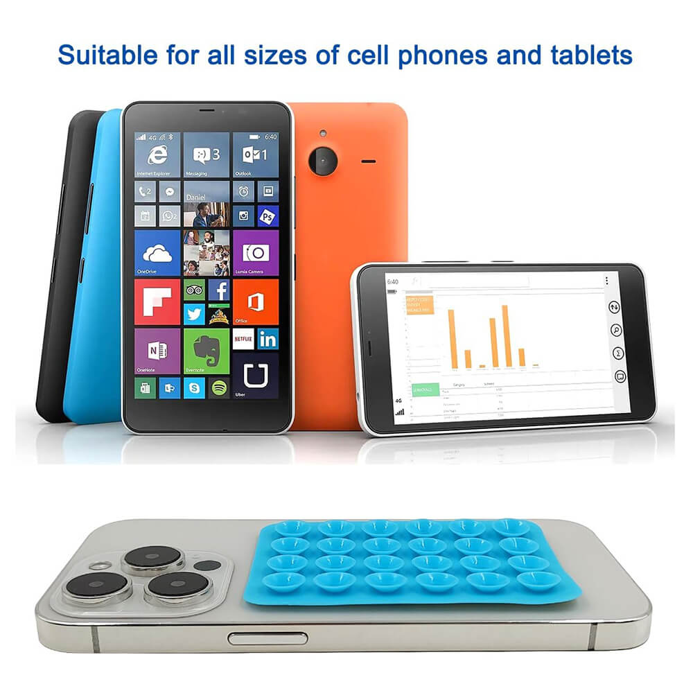 Techsuit Phone Holder Αξεσουάρ Στερέωσης Κινητού με Ενσωματωμένες Βεντούζες - Blue