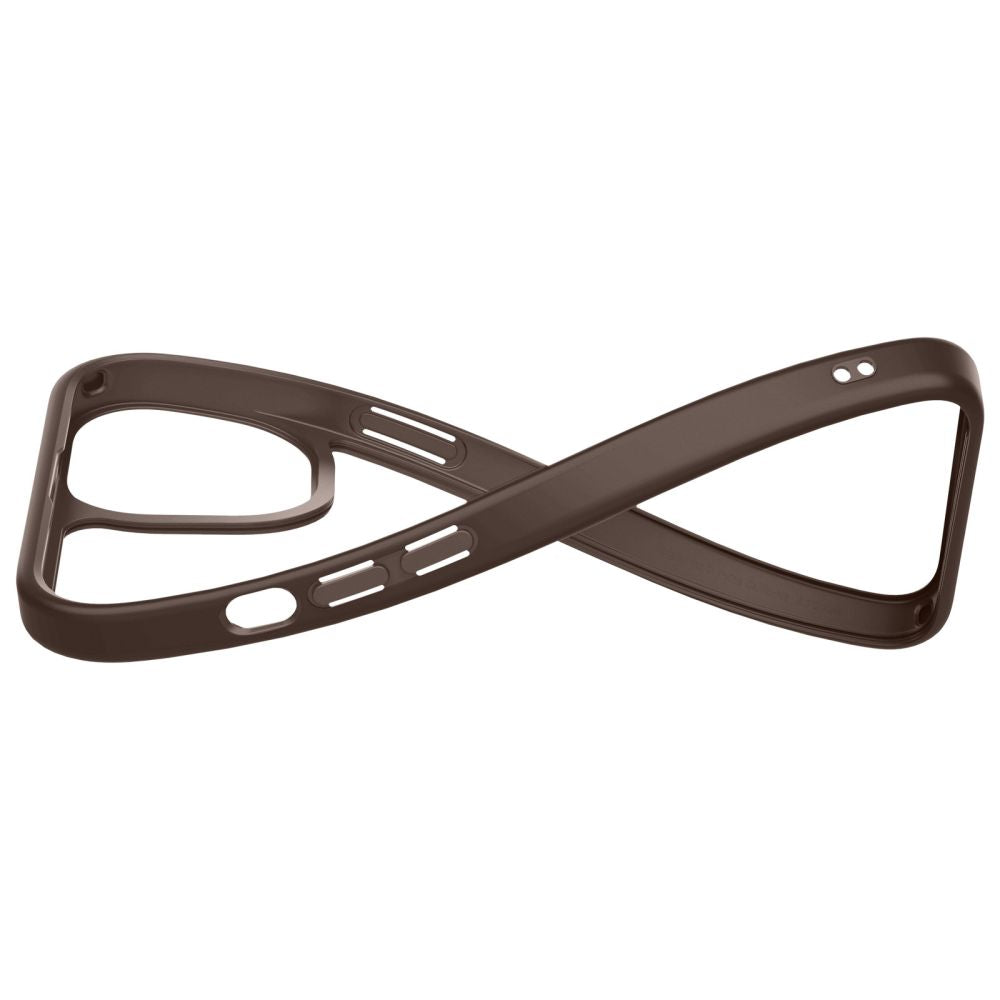 Spigen Cyrill iPhone 14 Plus / iPhone 15 Plus Kajuk Mag Θήκη με Επένδυση Συνθετικού Δέρματος και MagSafe - Saddle Brown