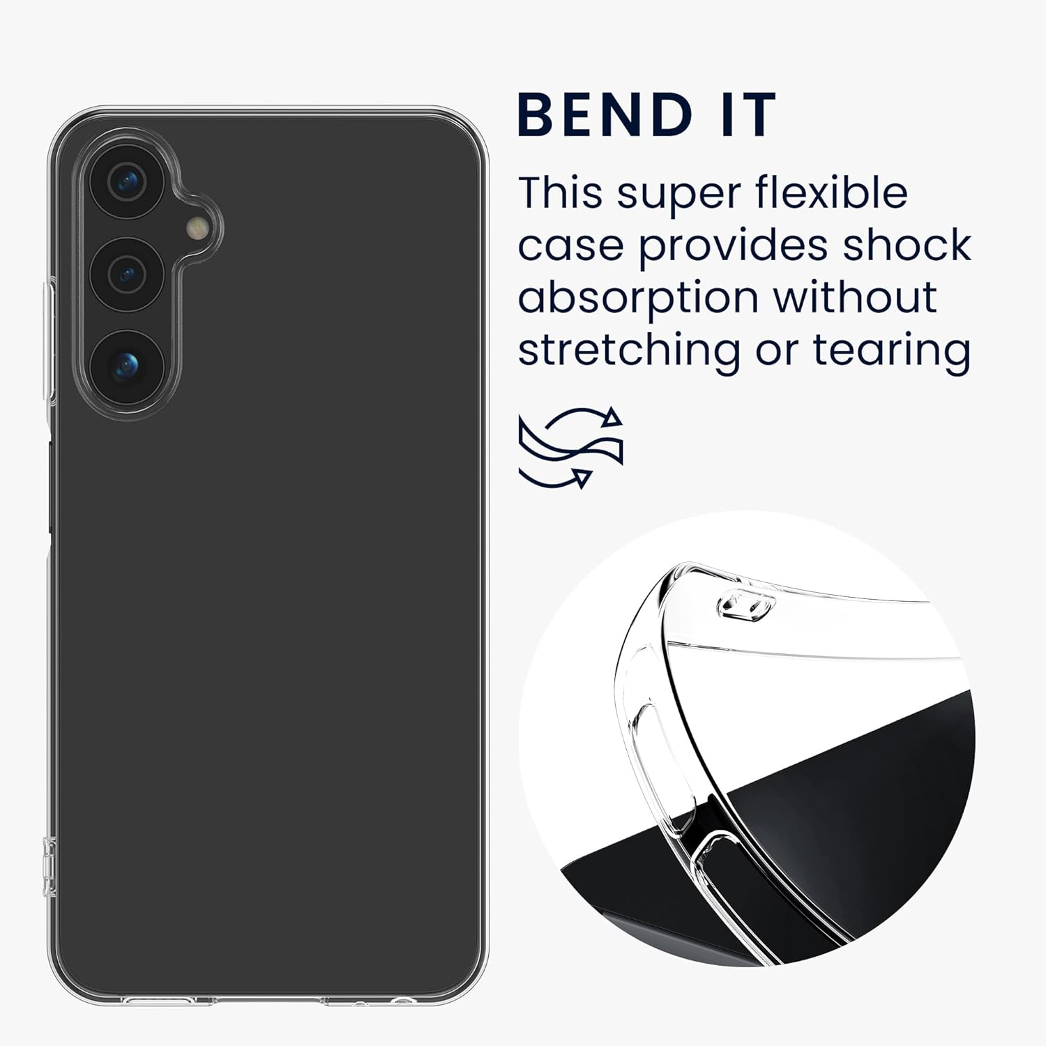 KW Samsung Galaxy A15 4G / A15 5G Θήκη Σιλικόνης Crystal TPU - Διάφανη