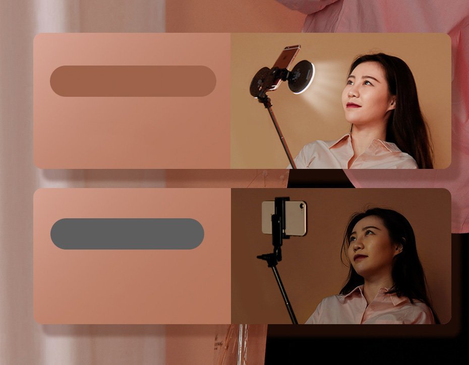 Baseus Lovely Fill Light Accessories - Φως για Selfie Stick - Black - ACBGD-01