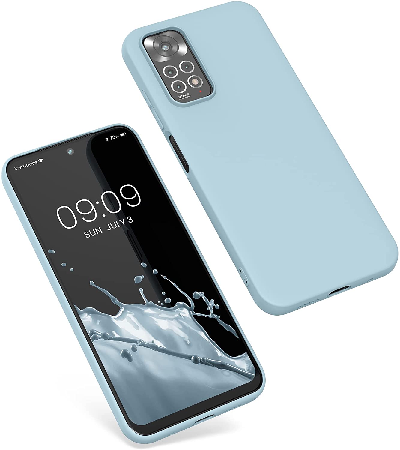 KW Xiaomi Redmi Note 11 / Redmi Note 11S Θήκη Σιλικόνης TPU - Light Blue - 57368.58