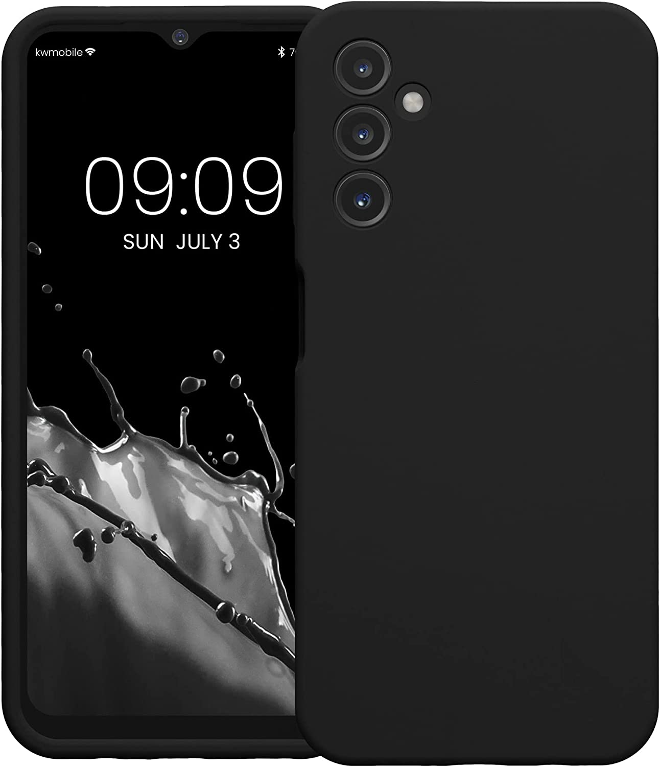 KW Samsung Galaxy A14 5G Θήκη Σιλικόνης Rubber TPU - Black - 60808.01