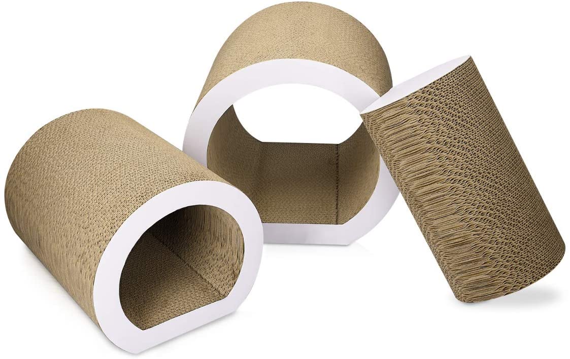 Navaris Cat Tunnel Scratcher Set - Σετ με 3 Κομμάτια Ονυχοδρόμιο Τούνελ για Γάτες - 50820.01