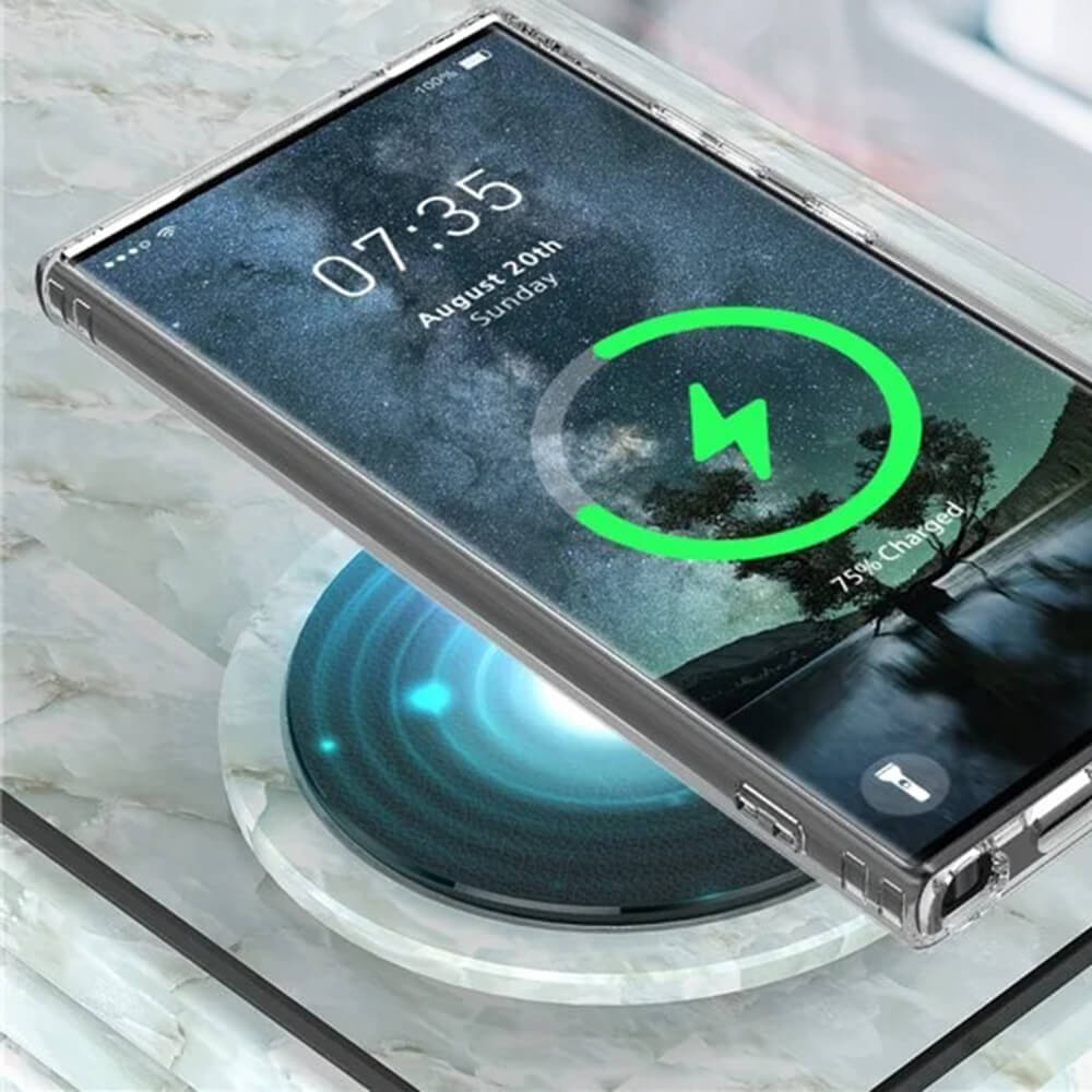 Techsuit Samsung Galaxy S25 Ultra - MagSafe Pro - Σκληρή Θήκη με Πλαίσιο Σιλικόνης - White