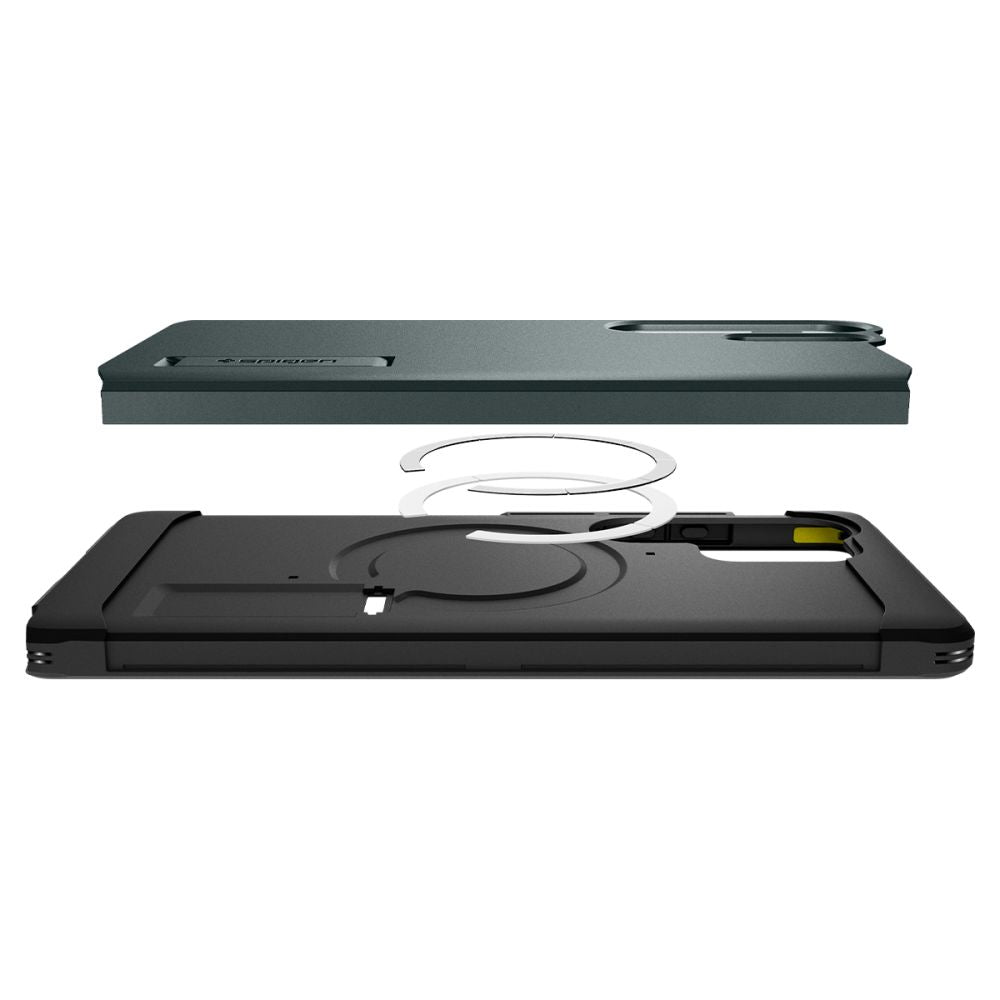 Spigen Samsung Galaxy S25 Ultra - Tough Armor Mag - Σκληρή Θήκη με MagSafe - Abyss Green
