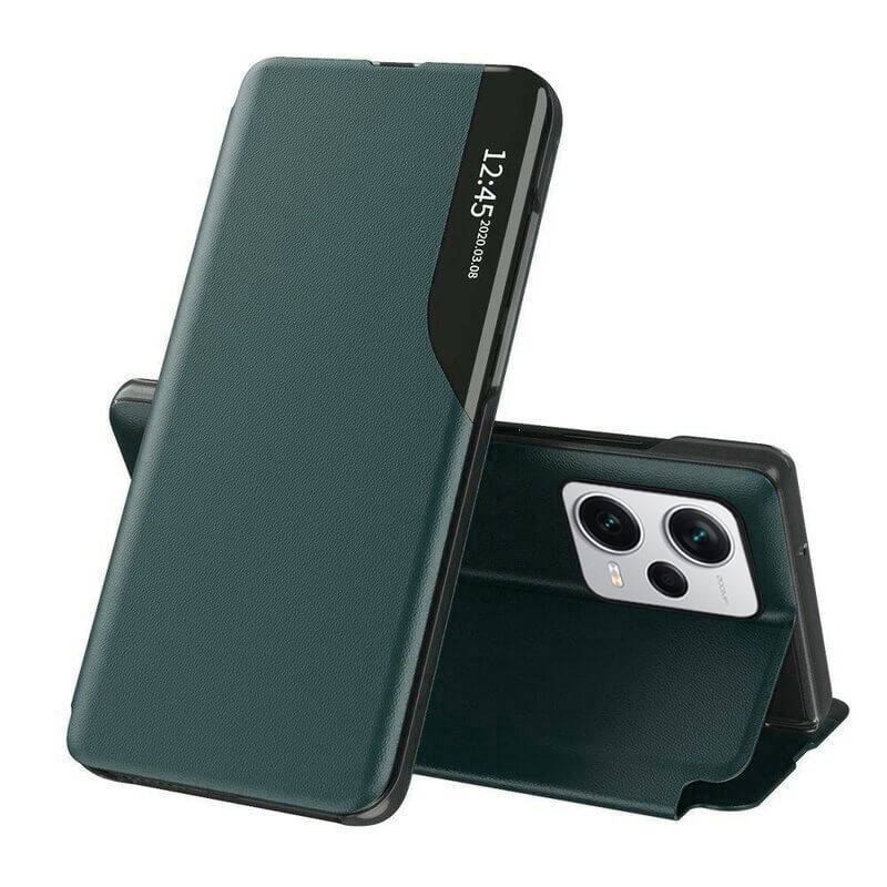 Techsuit Xiaomi Redmi Note 12 Pro / Poco X5 Pro 5G eFold Series Θήκη Βιβλίο - Dark Green