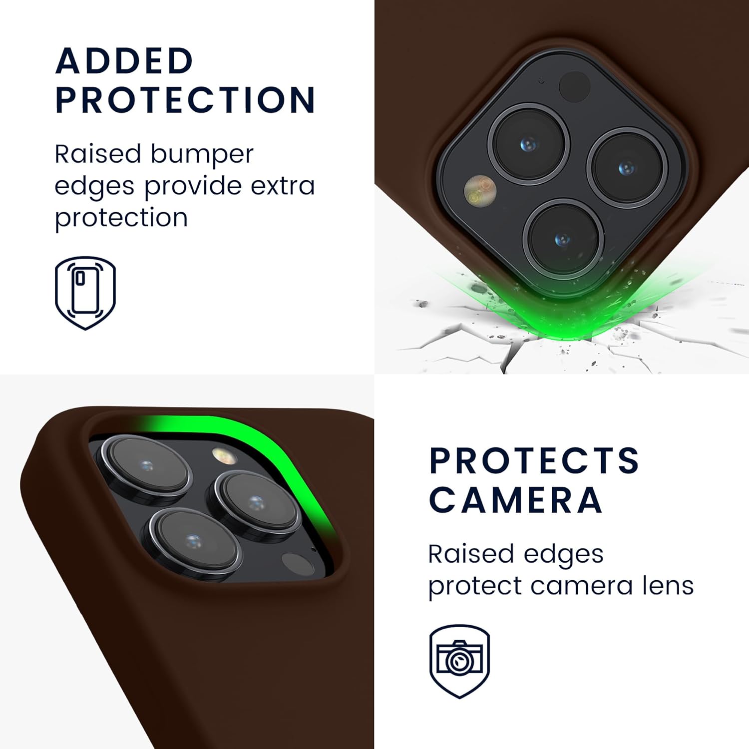 KW iPhone 15 Pro Θήκη Σιλικόνης Rubberized TPU - Chocolate