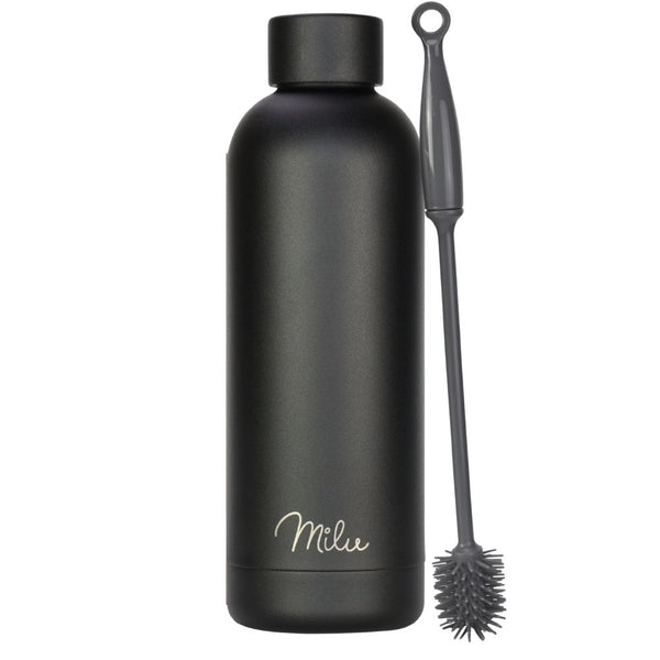 Milu Μπουκάλι Θερμός Από Ανοξείδωτο Ατσάλι - 100% Στεγανό - 750 ml - Black - 3096