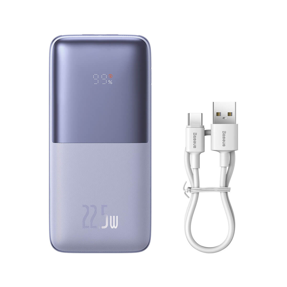 Baseus Bipow Pro 22.5W Power Bank 10000mAh 3Α με 2 Θύρες USB και 1 Θύρα Type-C - Purple - PPBD040005