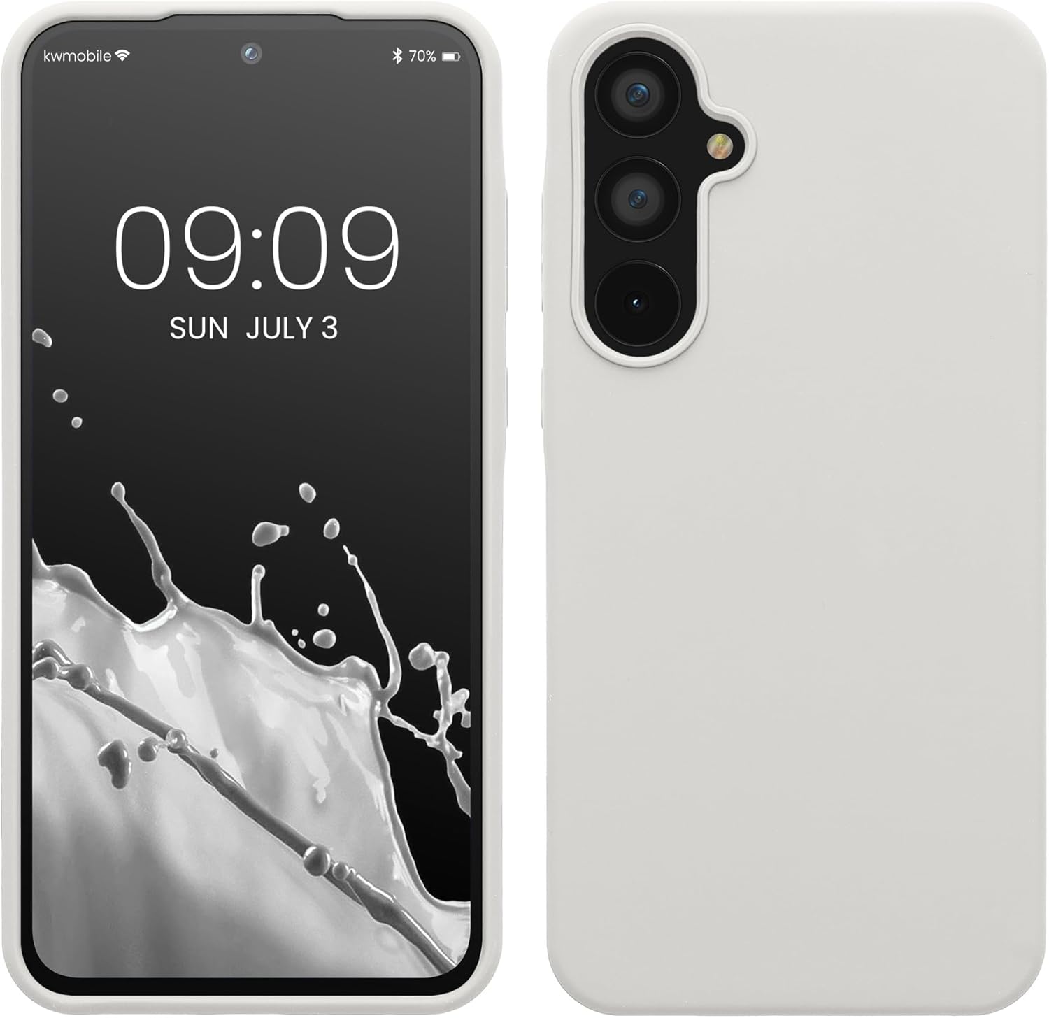 KW Samsung Galaxy A55 5G Θήκη Σιλικόνης Rubberized TPU - White Matte