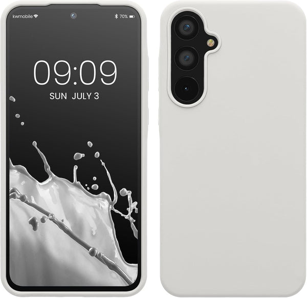 KW Samsung Galaxy A55 5G Θήκη Σιλικόνης Rubberized TPU - White Matte