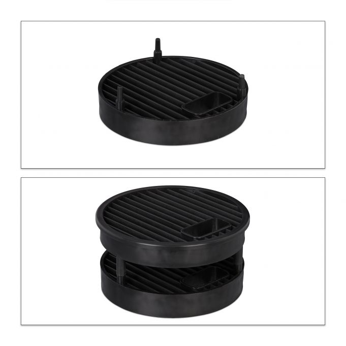 Relaxdays Θήκη Μαχαιριών από Μπαμπού - Natural / Black - 4052025276010