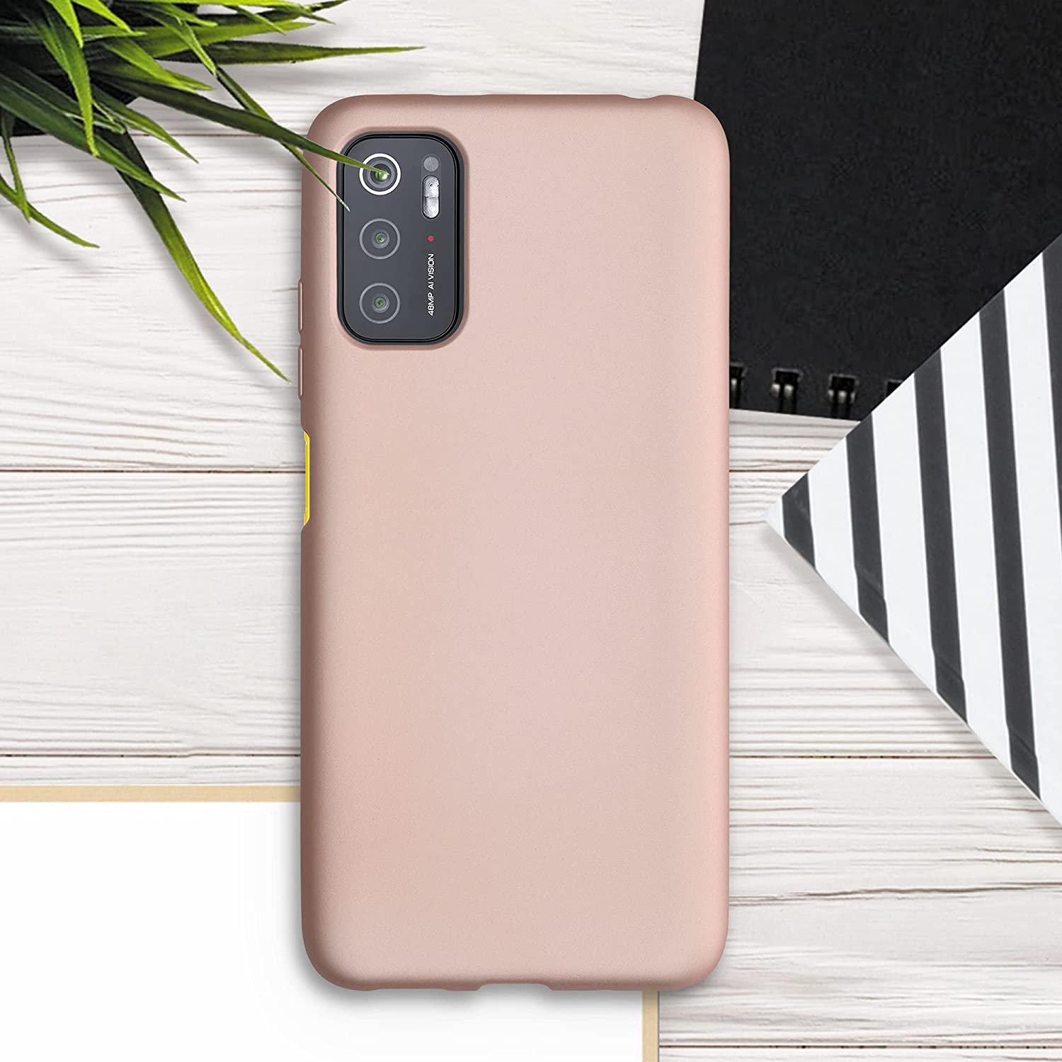 KW Xiaomi Poco M3 Pro 5G Θήκη Σιλικόνης TPU - Metallic Rose Gold - 55364.31