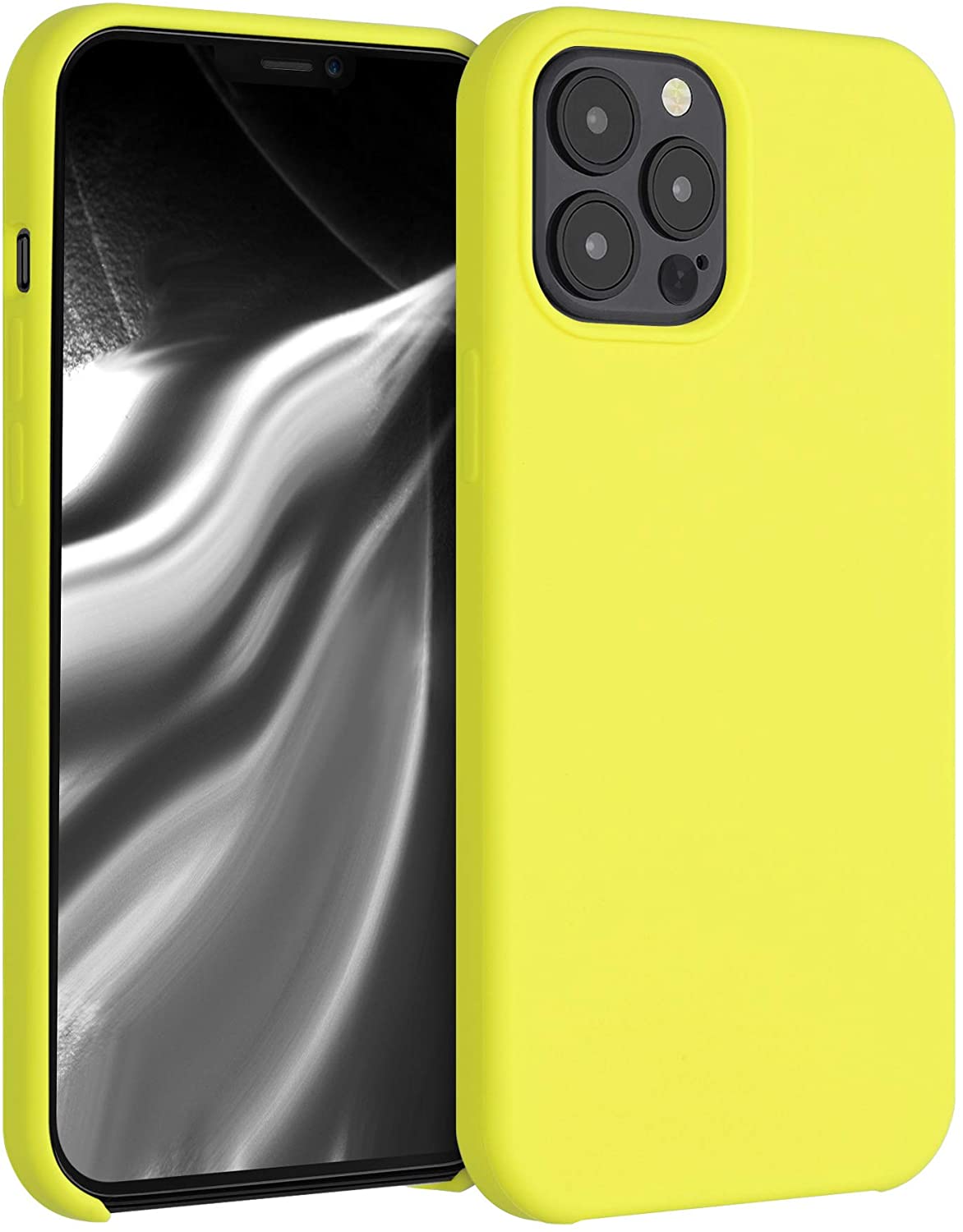 KW iPhone 12 Pro Max Θήκη Σιλικόνης Rubber TPU - Lemon Yellow - 52644.149
