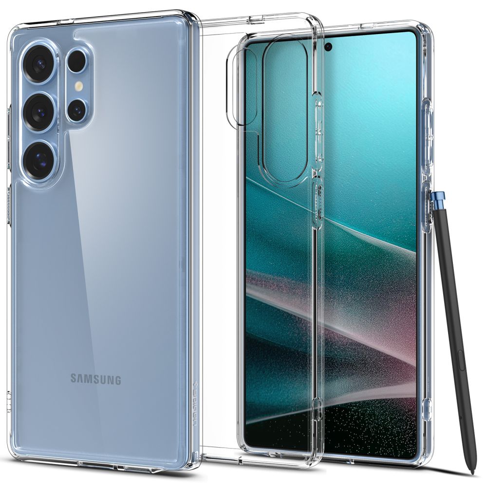 Spigen Samsung Galaxy S25 Ultra - Σκληρή Θήκη με Πλαίσιο Σιλικόνης Ultra Hybrid - Crystal Clear