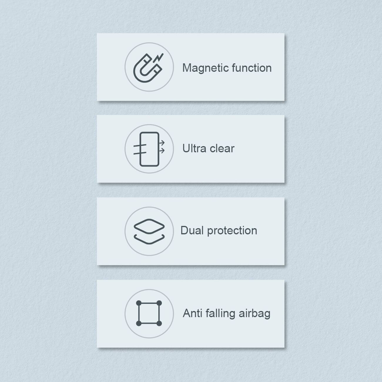 Nillkin iPhone 15 Pro Max Nature Pro Magnetic - Σκληρή Θήκη με Πλαίσιο Σιλικόνης και MagSafe - Διάφανη / Blue