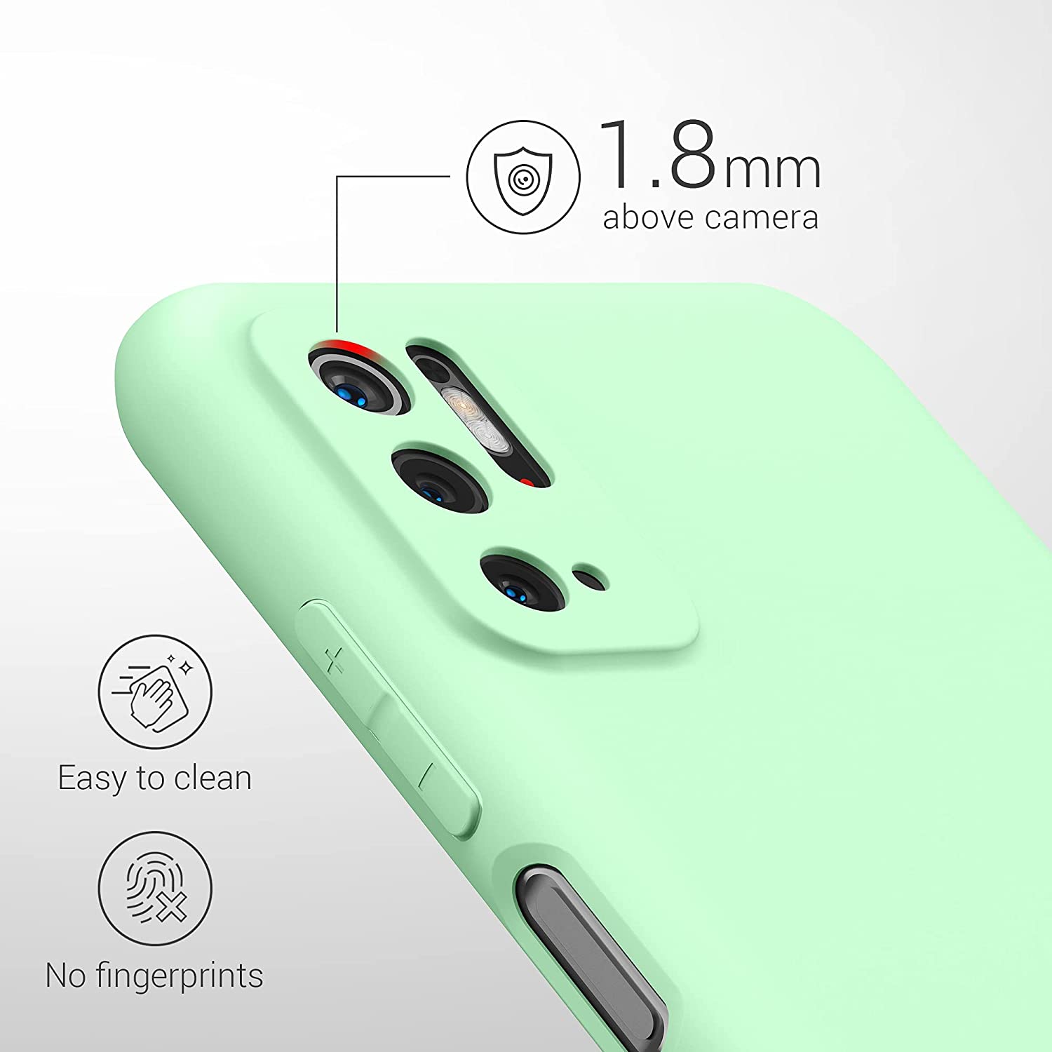 KW Xiaomi Poco M3 Pro 5G Θήκη Σιλικόνης TPU - Mint Green Matte - 55363.50