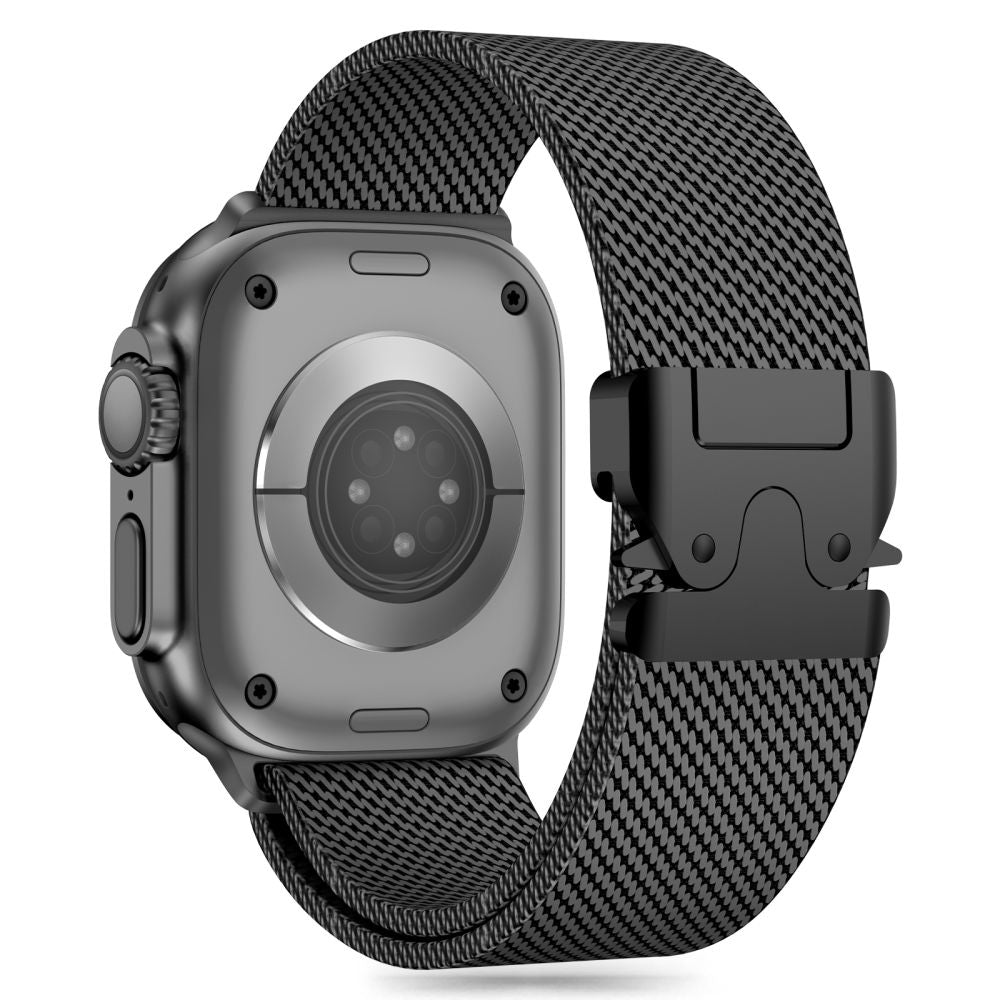 Tech-Protect Λουράκι Apple Watch 8/9/10/11 - SE (1/2/3) - Ultra (1/2/3) – 44/45/46/49mm Milano από Ανοξείδωτο Ατσάλι - Black