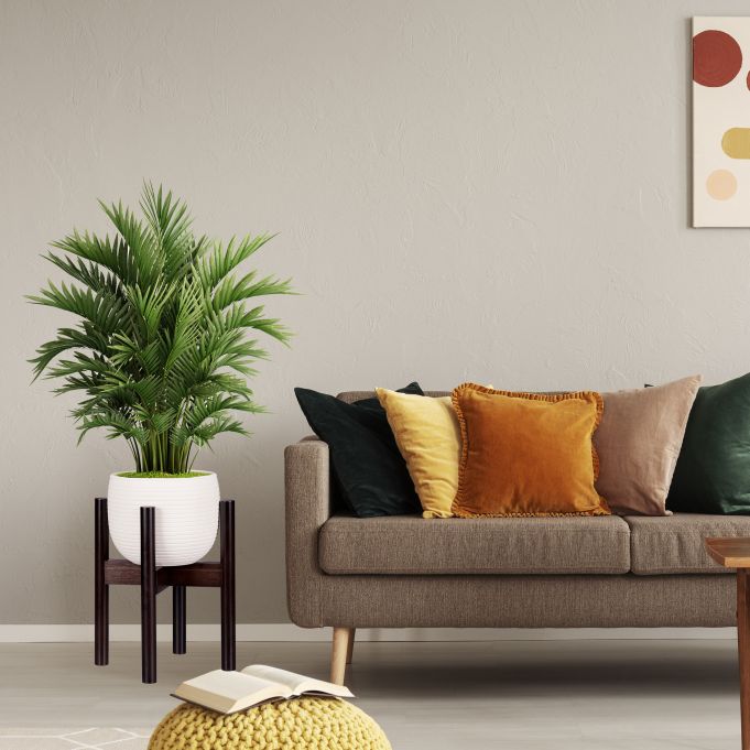 Relaxdays Ρυθμιζόμενη Βάση από Μπαμπού για Κασπό - Dark Brown - 4052025288235