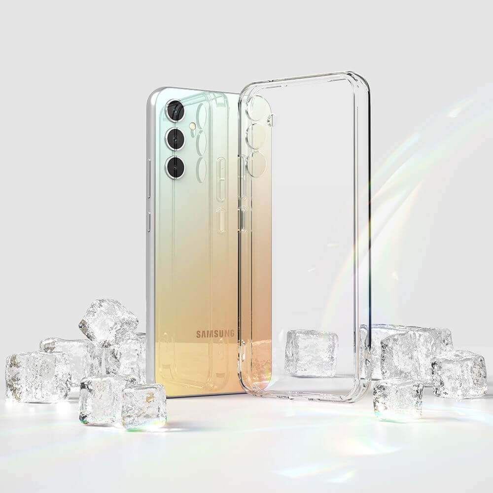 Ringke Samsung Galaxy A34 5G Fusion Σκληρή Θήκη με Πλαίσιο Σιλικόνης - Διάφανη