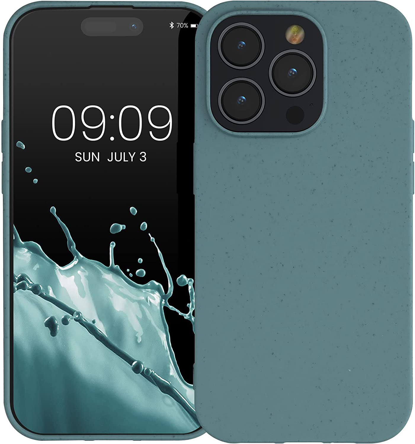 Kalibri iPhone 14 Pro Θήκη Σιλικόνης TPU με Ανακυκλώσιμο και Βιοδιασπώμενο Υλικό - Arctic Night - 59219.207