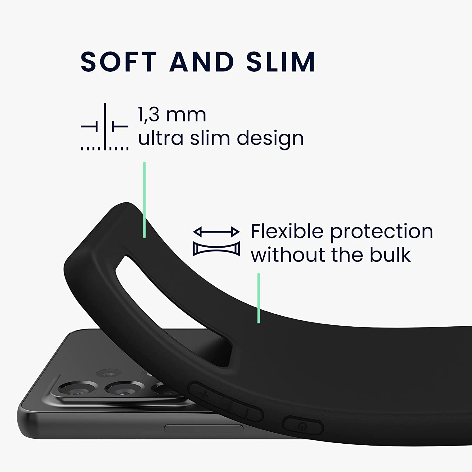 KW Samsung Galaxy A53 5G Θήκη Σιλικόνης TPU - Black - 57808.01