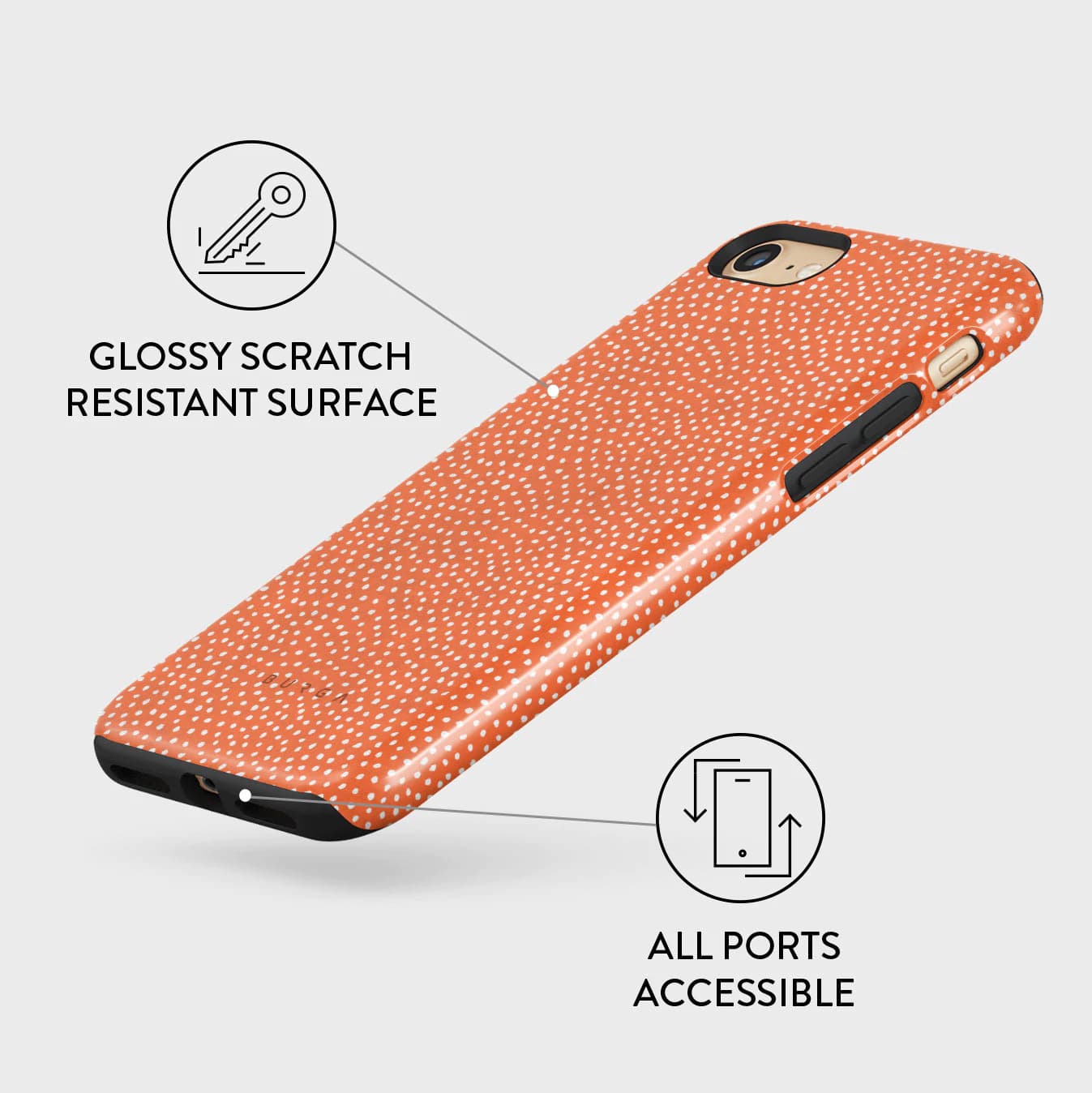 Burga iPhone SE 2022 / SE 2020 / 7 / 8 Fashion Tough Σκληρή Θήκη - Vintage Edition