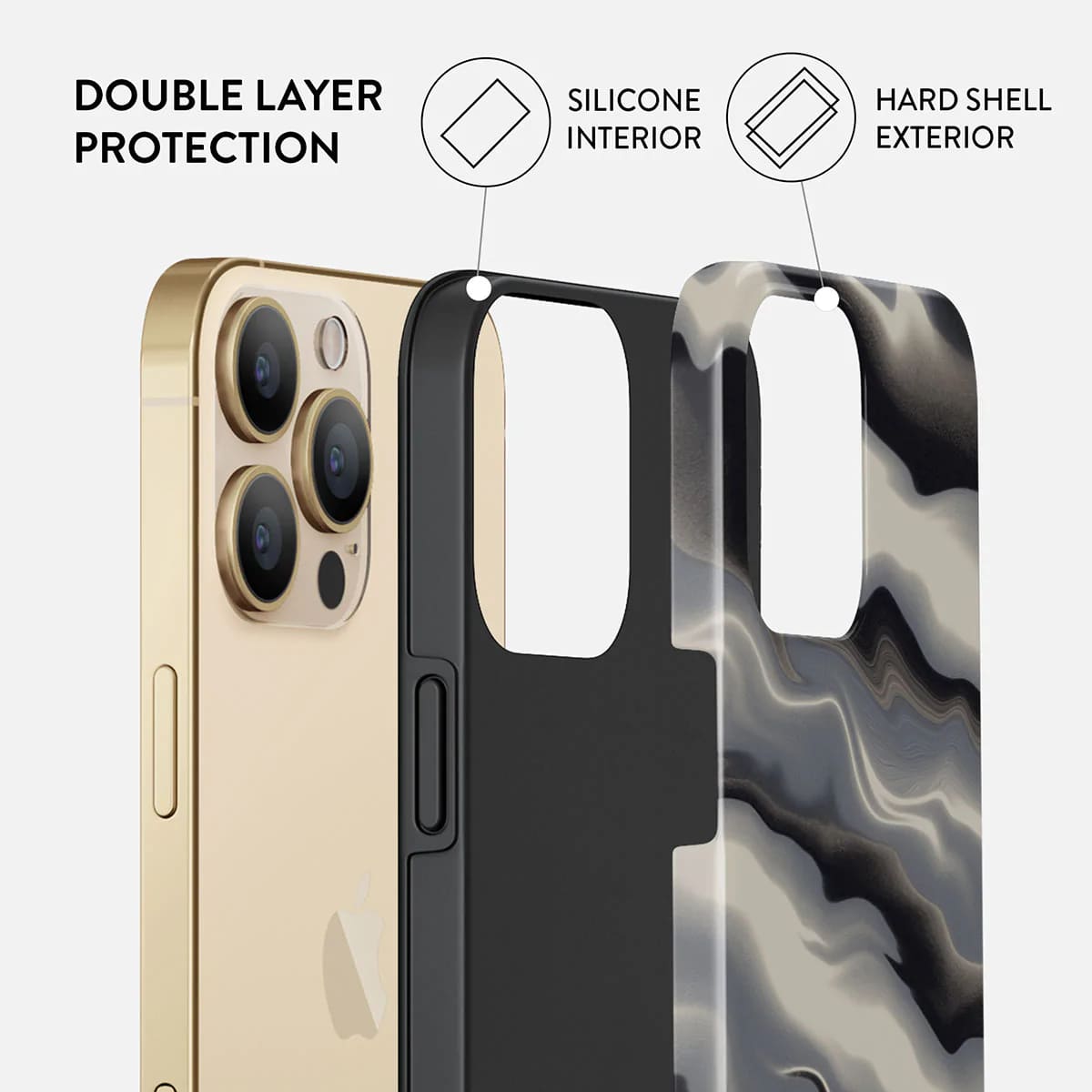 Burga iPhone 13 Pro Max Fashion Tough Σκληρή Θήκη - Arctica