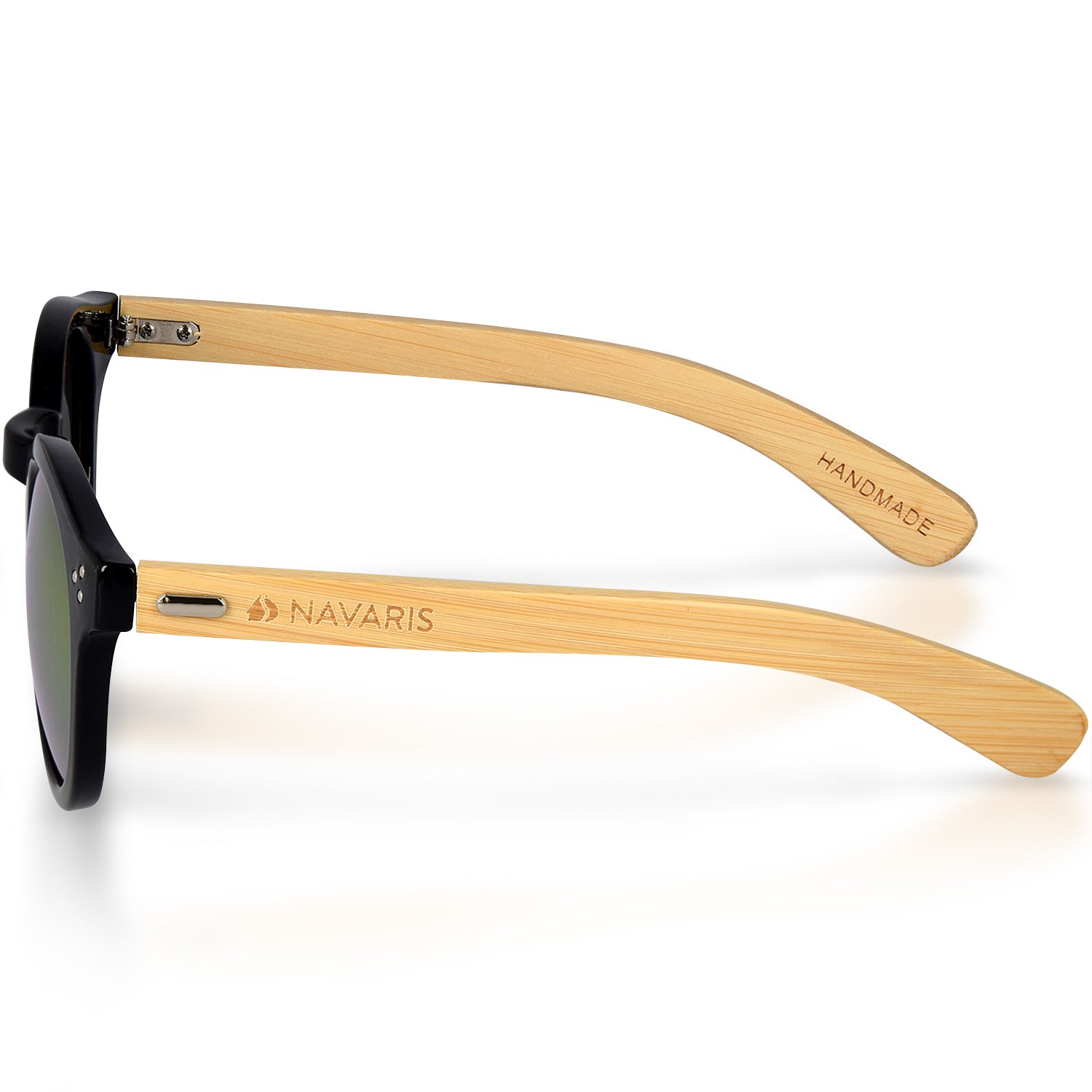 Navaris Unisex Γυαλιά Ηλίου - UV400 - Black / Light Brown - 40733.01.09