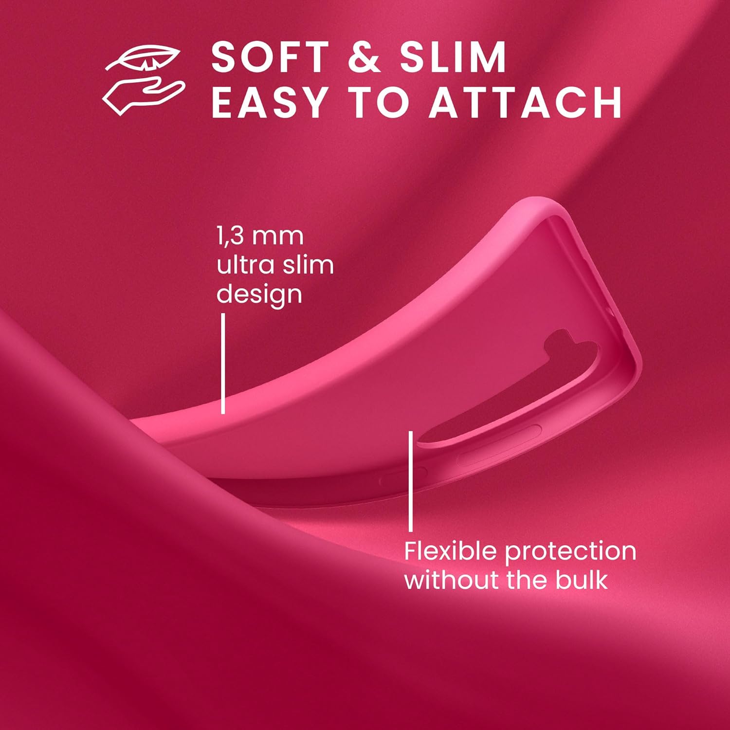 KW Samsung Galaxy S24+ Θήκη Σιλικόνης TPU - Neon Pink