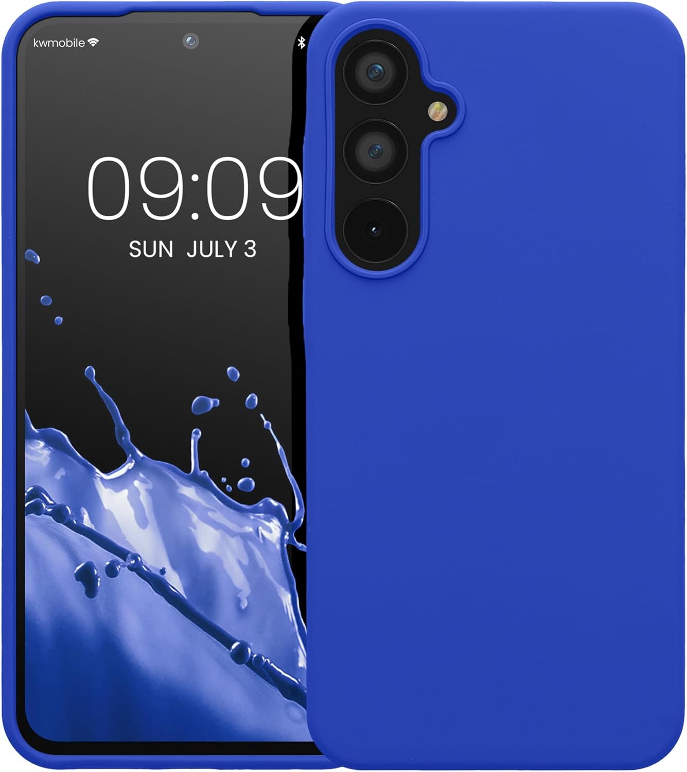 KW Samsung Galaxy A55 5G Θήκη Σιλικόνης Rubberized TPU - Baltic Blue