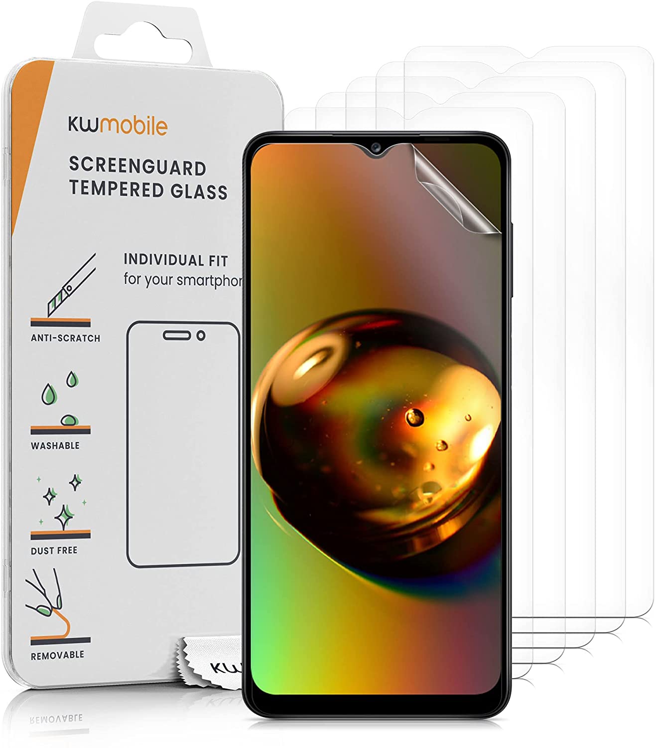 KW Samsung Galaxy A13 4G - 6 Μεμβράνες Προστασίας Οθόνης - Διάφανες - 57883.1