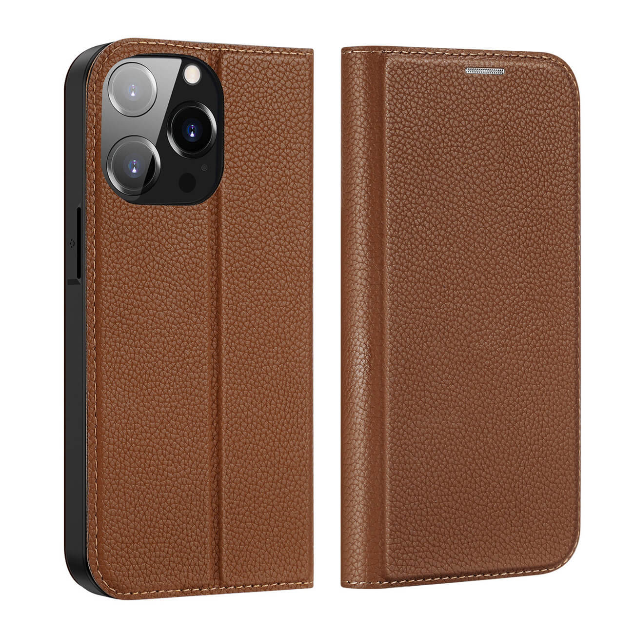 Dux Ducis iPhone 14 Pro Skin X2 Flip Stand Case Θήκη Βιβλίο - Brown