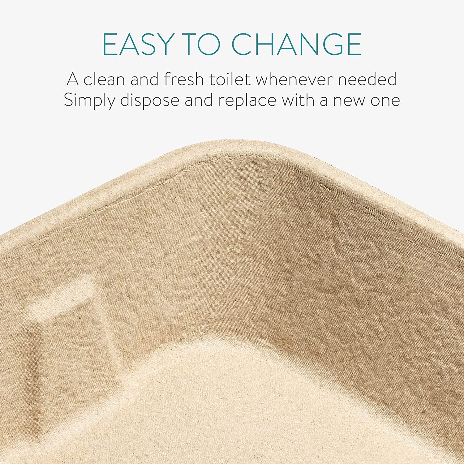 Navaris Cat Toilet Box Paper Bowl - Δίσκος Απορριμμάτων για Γάτες - 5 Τεμάχια - Brown - 54043.05