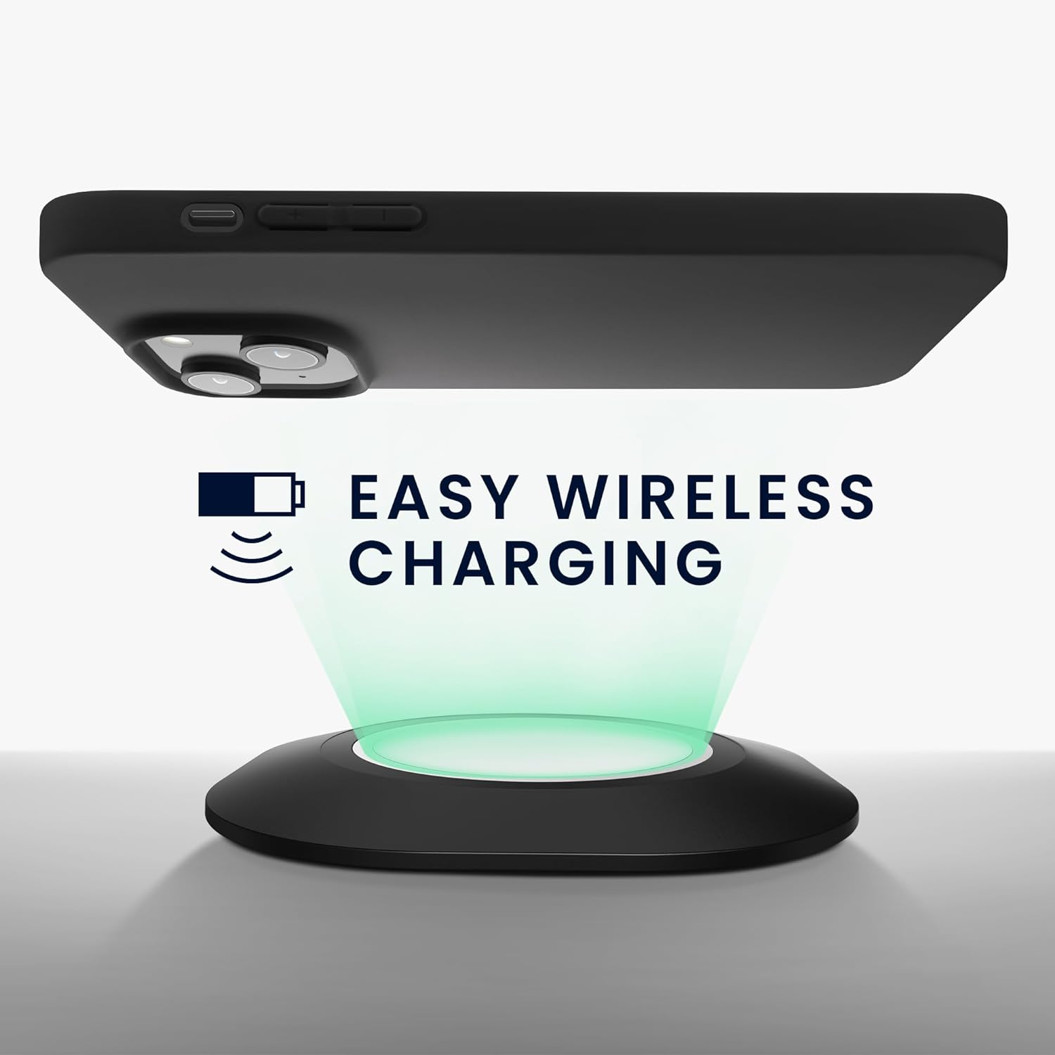 KW iPhone 15 Λεπτή Θήκη Σιλικόνης TPU - Black Matte - 61957.47