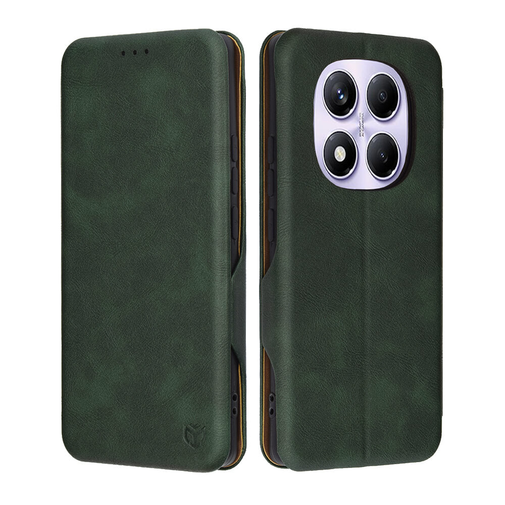 Techsuit Xiaomi Redmi Note 14 Pro 4G - Safe Wallet Plus - Θήκη Βιβλίο - Green