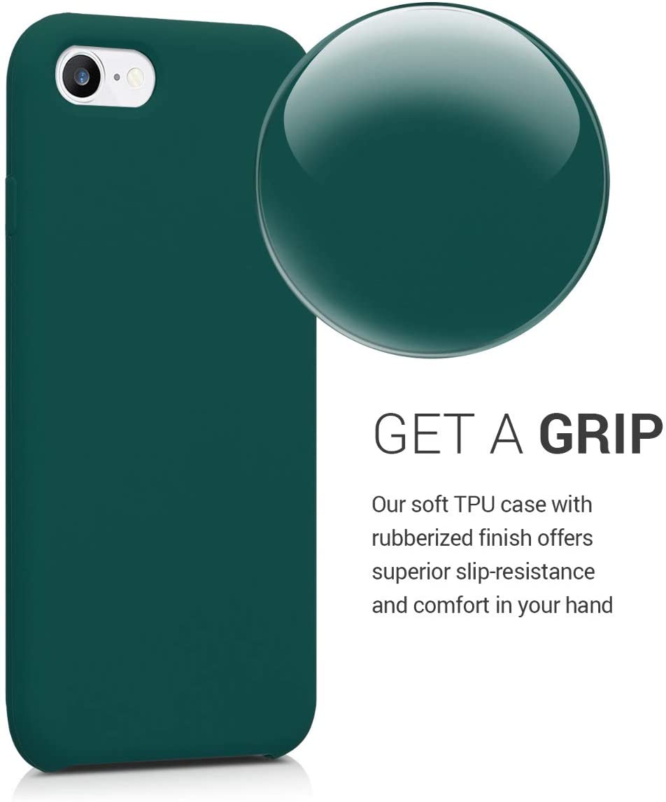 KW iPhone SE 2022 / SE 2020 / 7 / 8 Θήκη Σιλικόνης Rubber TPU - Turquoise Green - 40225.184