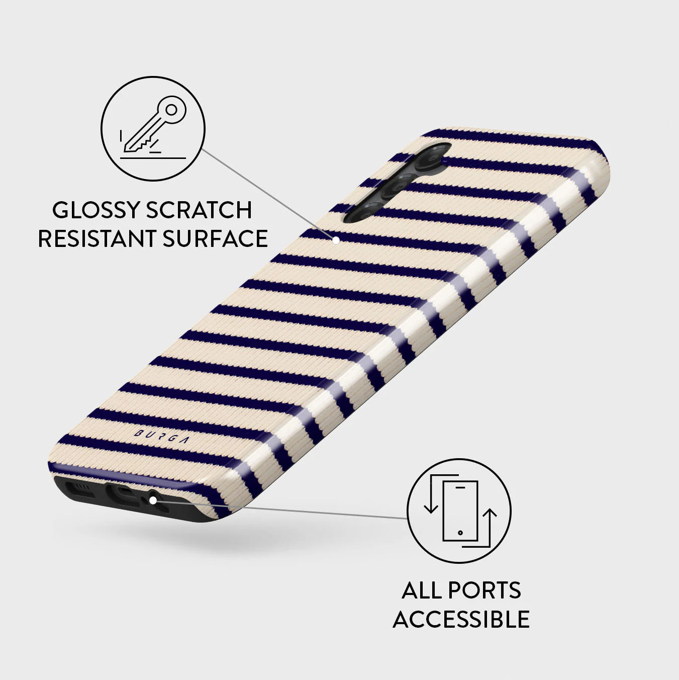 Burga Samsung Galaxy A15 4G / A15 5G Fashion Tough Σκληρή Θήκη - Old Money