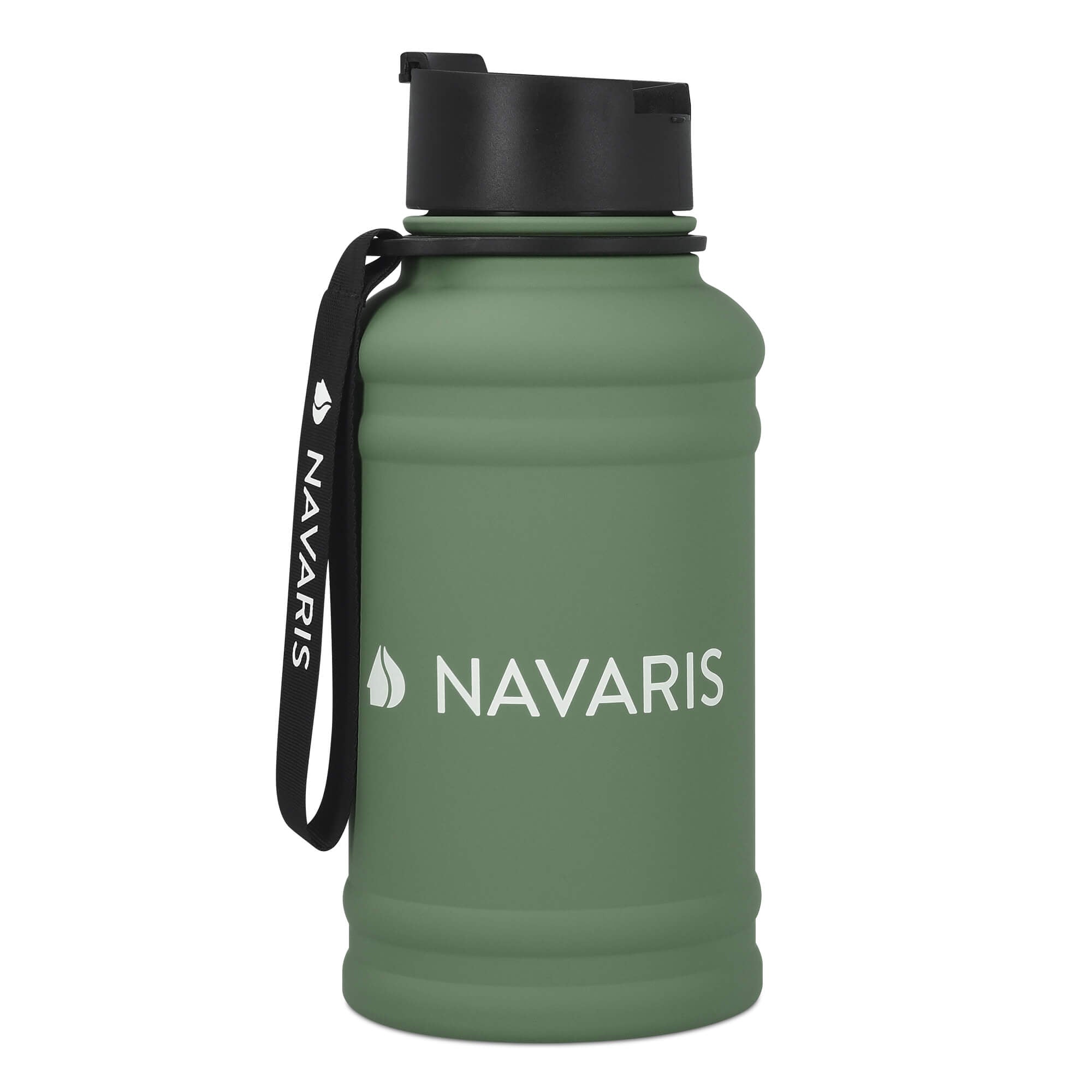 Navaris Μπουκάλι Νερού από Ανοξείδωτο Ατσάλι - BPA Free - 1.3 L - Green - 52873.80