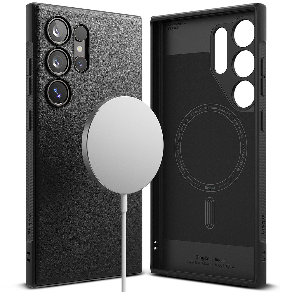 Ringke Samsung Galaxy S24 Ultra Onyx MagSafe Θήκη Σιλικόνης με MagSafe - Black