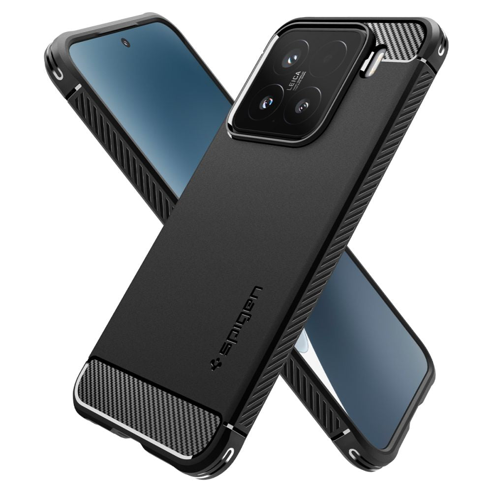 Spigen Xiaomi 15 Rugged Armor Θήκη Σιλικόνης - Matte Black