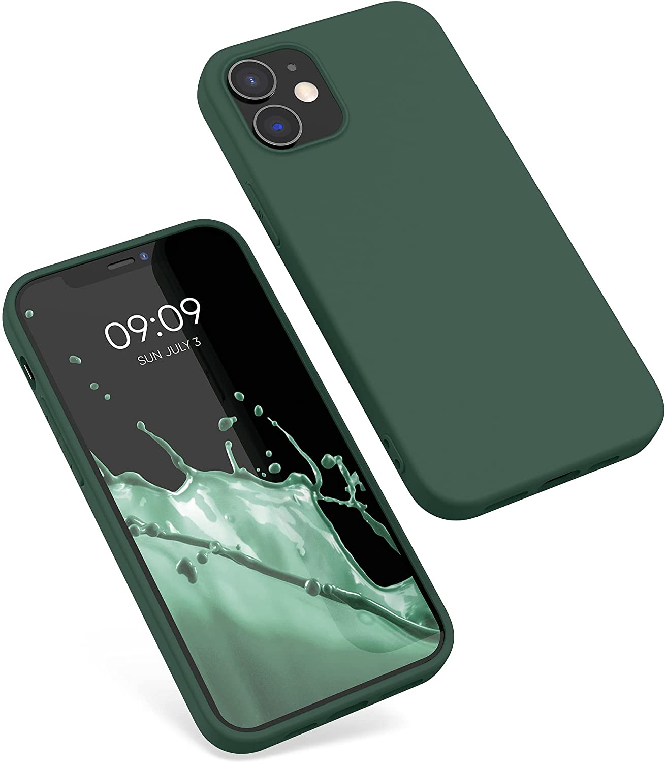KW iPhone 12 / iPhone 12 Pro Θήκη Σιλικόνης TPU - Moss Green - 53938.169