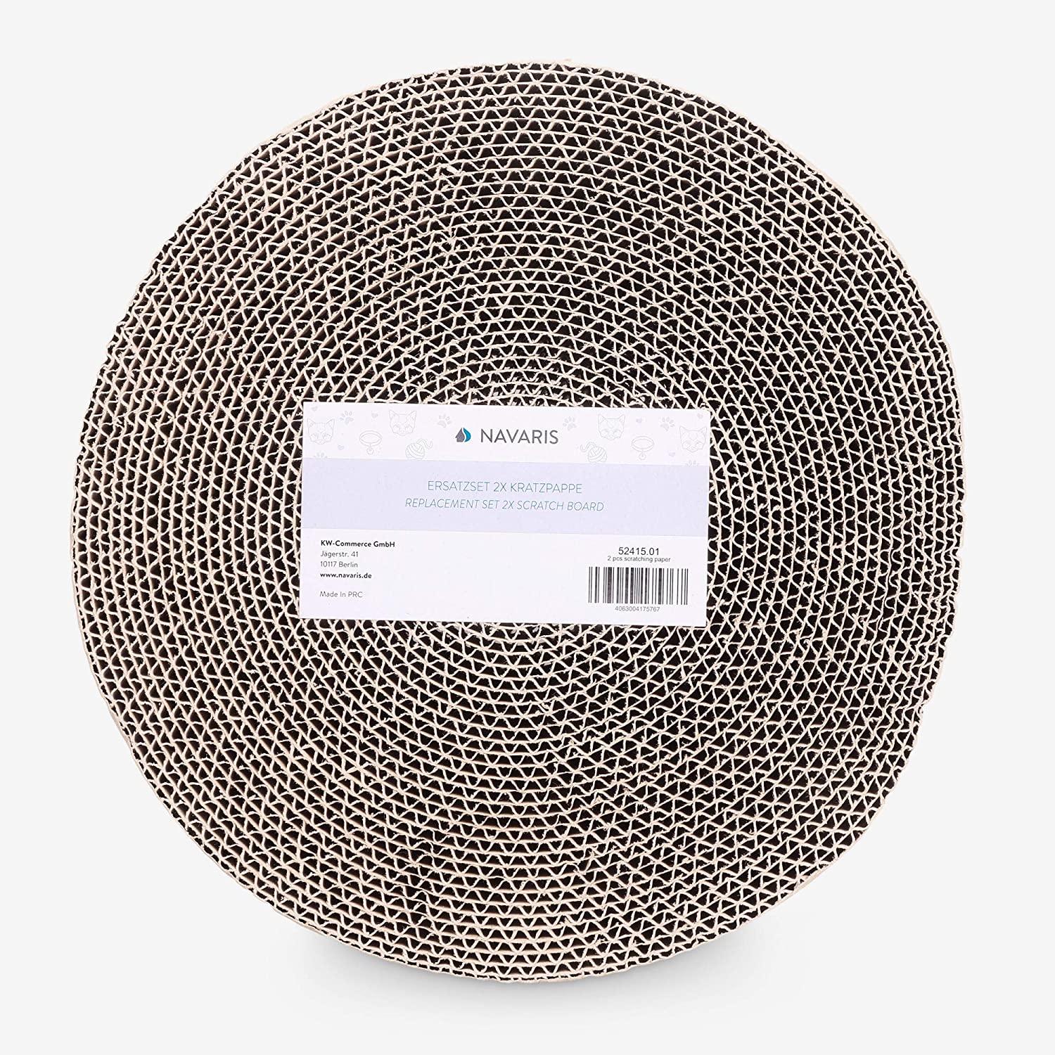 Navaris Σετ με 2 Ανταλλακτικά για Ονυχοδρόμιο Γάτας - Brown - 52415.01