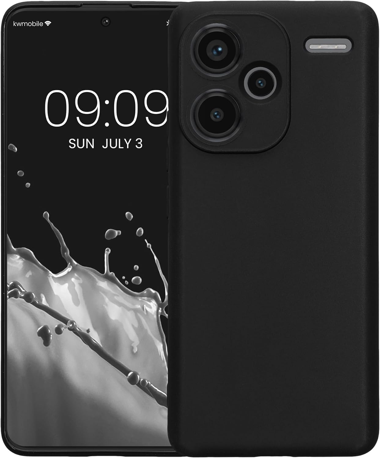 KW Xiaomi Redmi Note 13 Pro+ 5G Θήκη Σιλικόνης TPU - Black